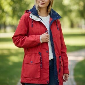 Pacific Trail Red and Navy Utility Jacket